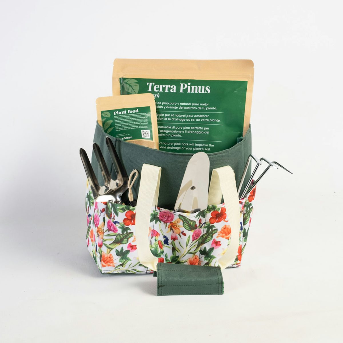 Botanical bag with tools