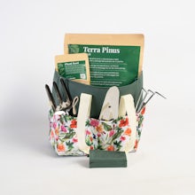Botanische Tasche mit Werkzeugen