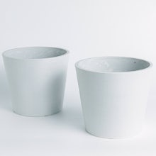 Duo Eco Amsterdam White planters - XL/28cm