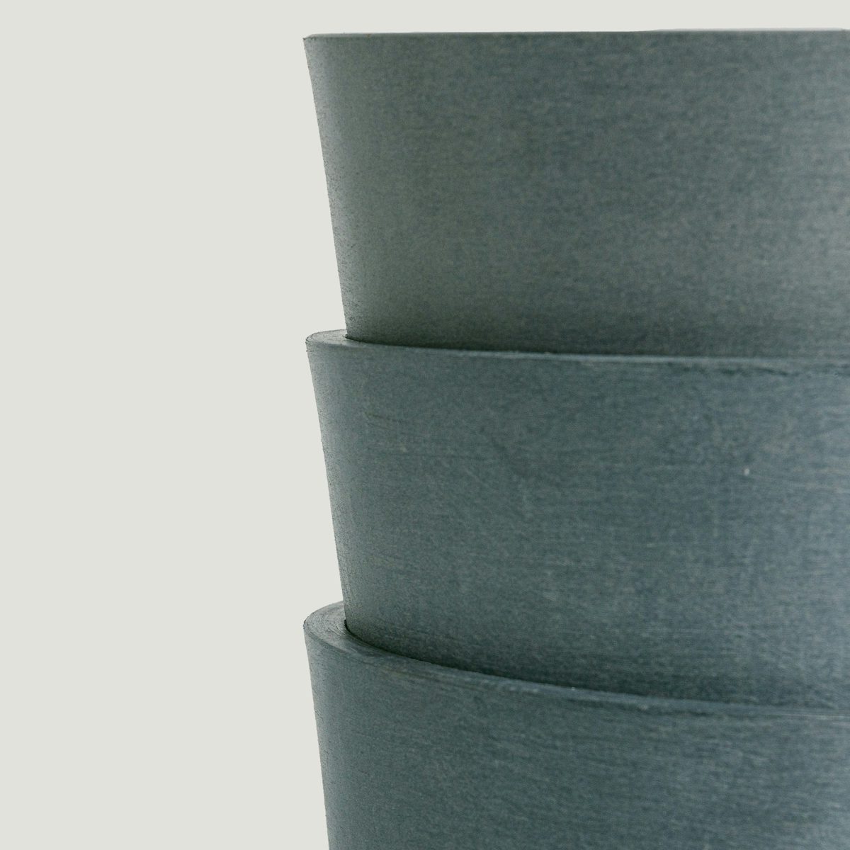 Trio Eco Amsterdam Grey pots - M/15cm