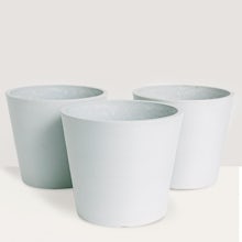 Trio Eco Amsterdam White pots - M/15cm